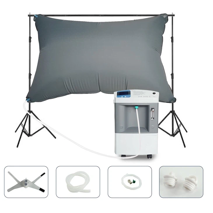 EWOT Training System 0.04-0.07Mpa 10L Oxygen Concentrator With 1000L Oxygen Reservoir Bag